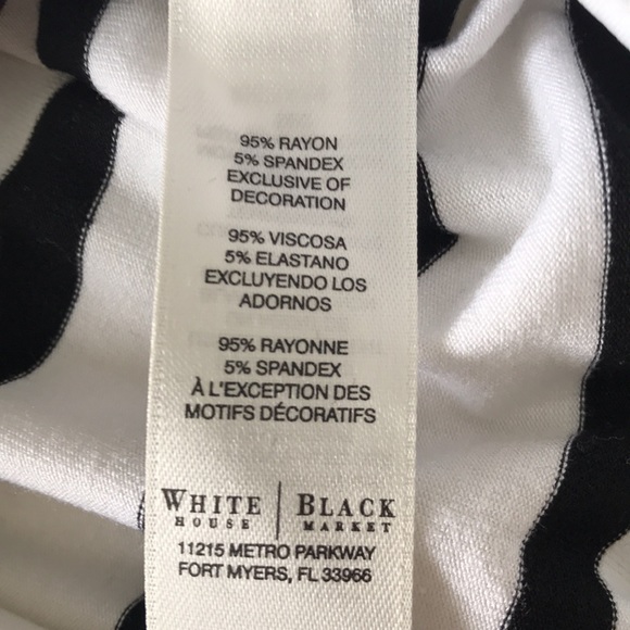 WHBM Nautical Boatneck 3/4 Sleeve Striped Top XS - Picture 12 of 14